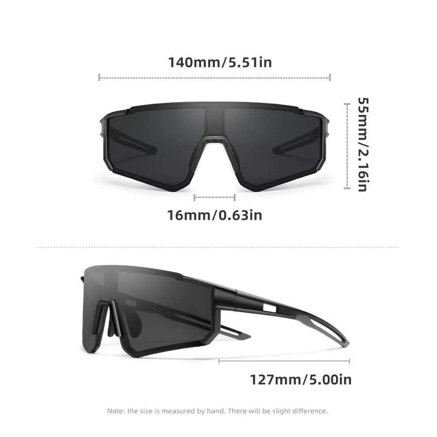 KINGSEVEN Sportsonnenbrille, Unisex, Vollrand, Kunststoff - Bild 3