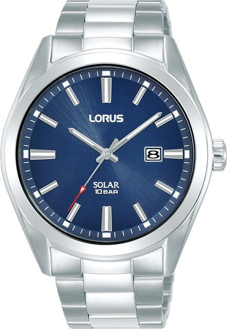 Lorus Armbanduhr Solar, Edelstahl, Blau, 42 mm, Herren - Bild 1