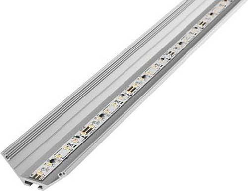 Barthelme Aluprofil LED-Winkelprofil aus Aluminium, Farbe: Silber, Länge: 2 m, Breite: 3,0 cm - Bild 1