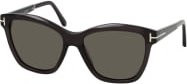Tom Ford FT 1087 Sonnenbrille Cat Eye, Damen, Vollrand, Schwarz, Grau, Kunststoff - Bild 1
