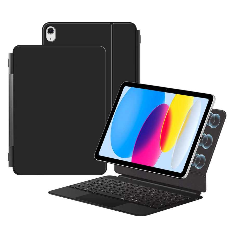 LFOIQN Magnetische Tastaturhülle für iPad 10. Generation 2022 und iPad 11. Generation A16 2025 Smart Cover Folio mit Multi-Touch Trackpad Magic Keyboard in Schwarz - Bild 6