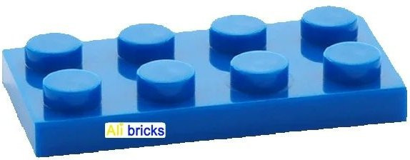 JIAJIALE DIY Bausteine Set aus Kunststoff, 80 Stück dünne Figur Ziegel 2x4 Punkte, Gelb, pädagogisches kreatives Spielzeug für Kinder - Bild 1