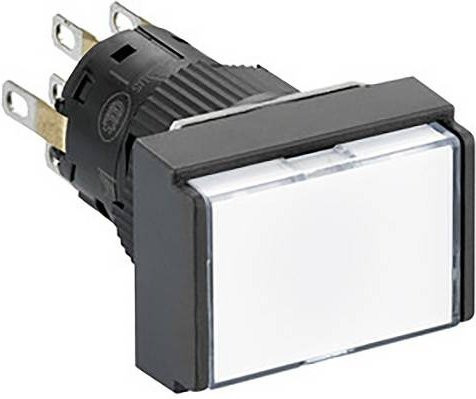 Schneider Electric XB6EDW1B2P Leuchtdrucktaster, weiß, Ø 16 mm, 24 V, 2ÖS - Bild 1