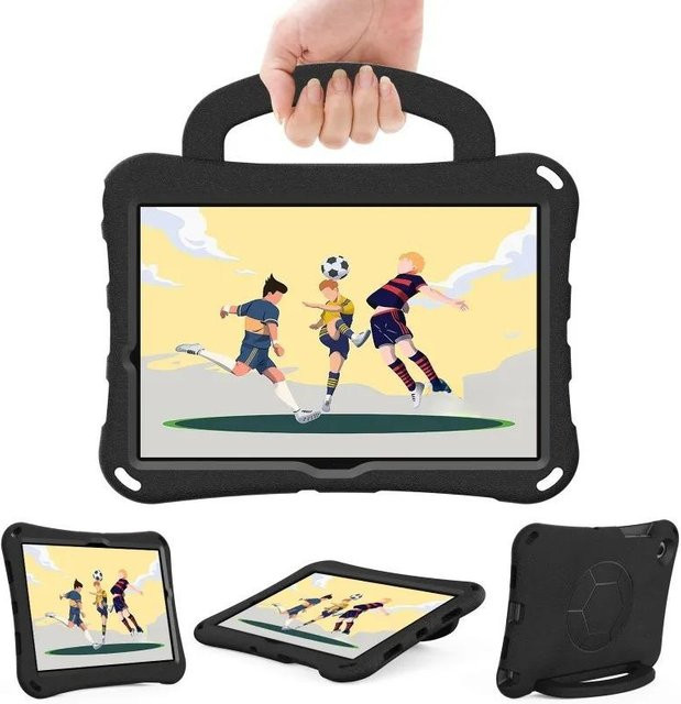 Kinder Tablet Hülle aus EVA in Schwarz für iPad und iPad Mini Modelle mit Fußball-Design - Bild 1