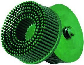 3M ROLOC Tyrolit Radialschleifbürste für Winkelschleifer, Durchmesser: 76 mm, Farbe: Grün - Bild 1