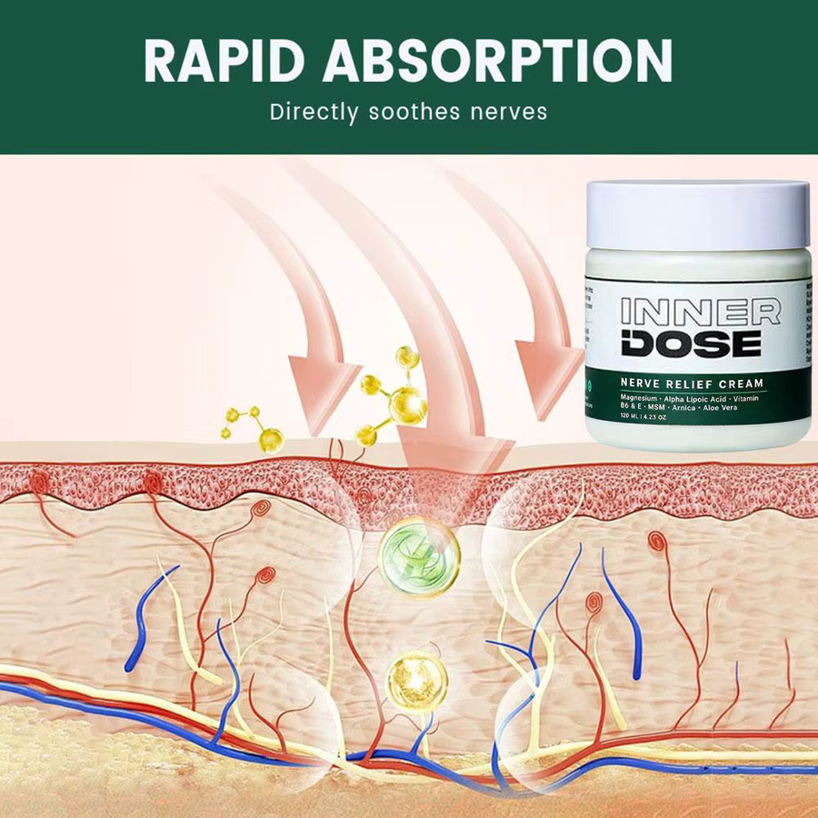 Inner Dose Körperlotion, 120 ml, Magnesium, MSM, Arnika-Extrakt - Bild 3