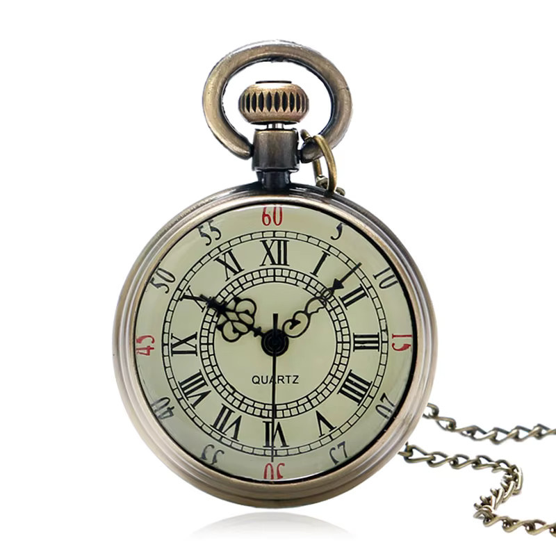 Taschenuhr Bronze, Messing, Quarz, Unisex - Bild 3