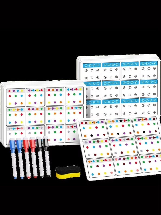 Lernkarten-Set zur Farb- und Zahlenerkennung, Kinderspiel, Bunt / Mehrfarbig - Bild 3