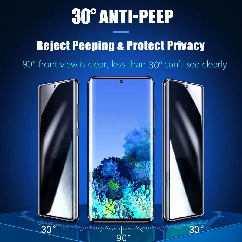 3 Stück Anti-Spionage Hydrogel Displayschutzfolie für Samsung Galaxy S24 S23 S22 S21 S20 Ultra Plus FE Note 20 10 9 transparent - Bild 2