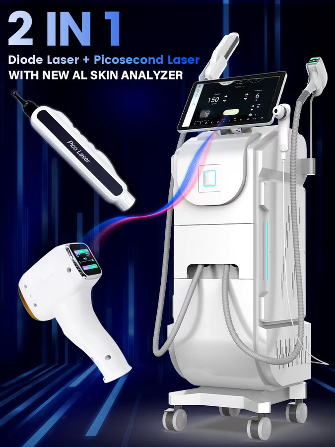 Perfectlaser Dioden-Pikosekundenlaser 2-in-1-Gerät zur Haar- und Tattooentfernung - Bild 3