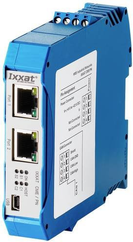 Ixxat CME/PN Profinet-CANopen Gateway mit USB und Ethernet/LAN in Blau - Bild 1