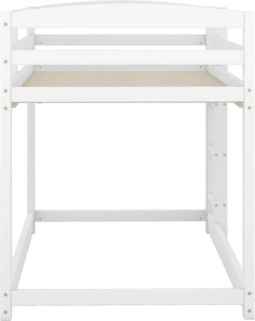 KOMHTOM Etagenbett für Kinder und Jugendliche aus Kiefernholz in Weiß, B/T/H: 90 x 200 x 160 cm - Bild 1