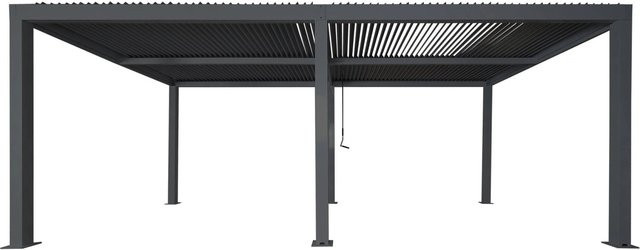 Proregal Carport mit Lamellendach und Aluminium-Gestell in Anthrazit, H x B x T: 220 x 583 x 301 cm - Bild 1