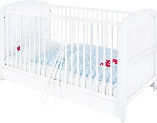 Pinolino Babyzimmer Laura 3-teiliges Set in Weiß aus Kiefer mit Kassetten-Design - Bild 1