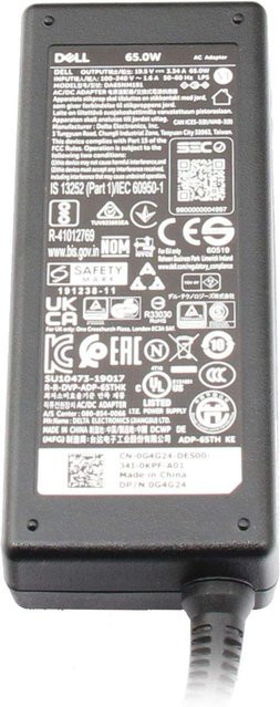 Dell AC Netzteil 65W mit Barrel-Stecker in Schwarz - Bild 1