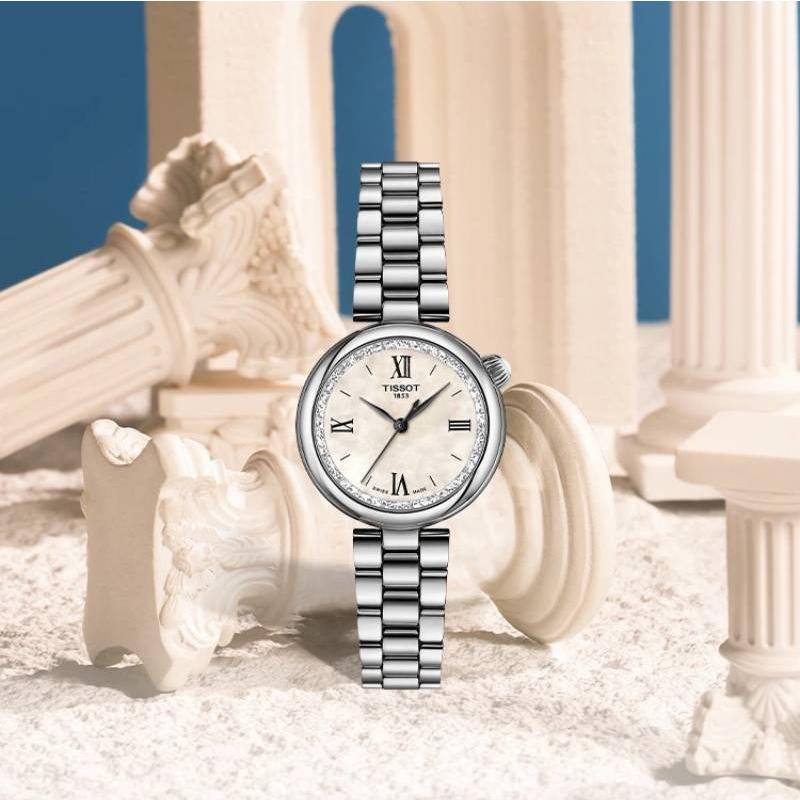 Tissot Armbanduhr, Quarz, Edelstahl, Weiß, 28 mm, Damen - Bild 2