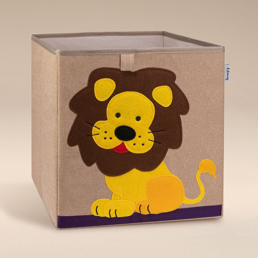 Lifeney Aufbewahrungsbox Löwe, braun, B/T/H: 33 x 33 x 33 cm - Bild 2
