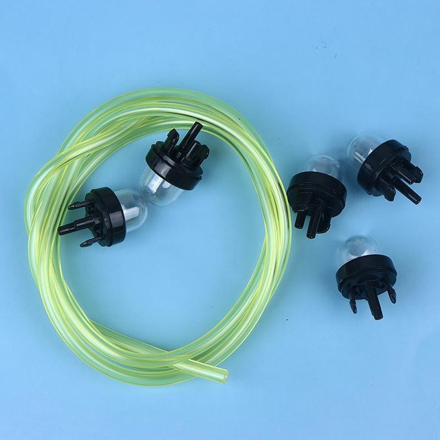Binchi Outdoor Product Universelles Ersatzteil-Set für Kettensäge und Rasenmäher mit Kraftstoffleitung, Primerbirne und Kraftstoffpumpenbaugruppe aus Kunststoff und Metall, transparent - Bild 1
