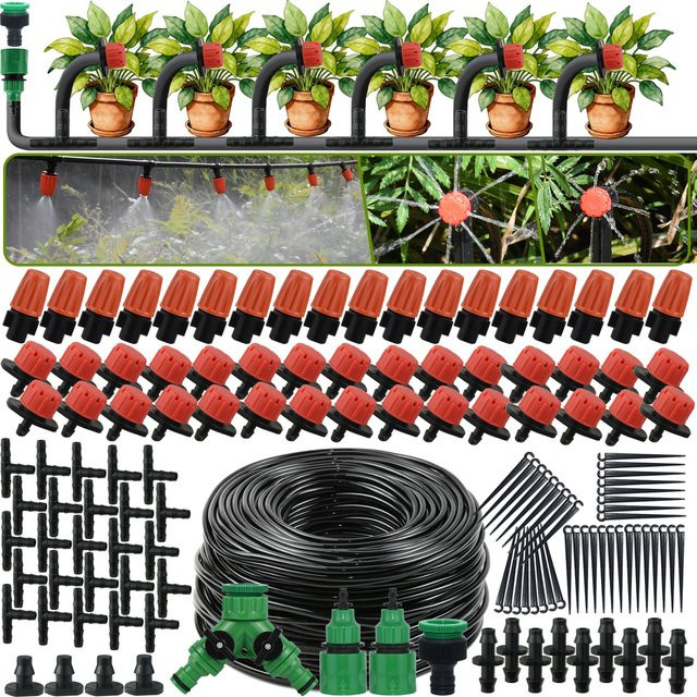 KESLA DIY Automatische Tropfbewässerung mit 1/4 Zoll Schlauchsystem für die wassersparende Gartenbewässerung - Bild 1