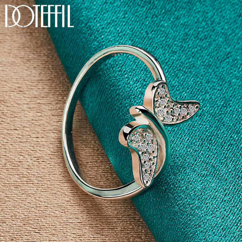 DOTEFFIL Ring Schmetterling, Silber, Zirkonia, Damen - Bild 3