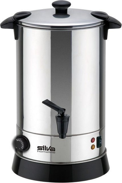 SILVA HOMELINE Heißgetränkeautomat aus Edelstahl in Silber mit 950 W und 6,8 l Fassungsvermögen und Warmhaltefunktion - Bild 1