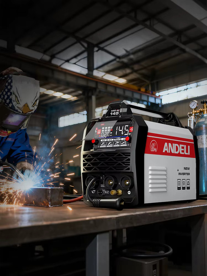 ANDELI Multi-Prozess Schweißgerät mit Lift TIG, ARC, MMA, MIG und MAG Funktionen, IGBT Inverter mit Gas- und Gaslos-Schweißfunktion - Bild 3