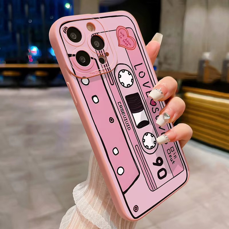 Scribble Tape Design Handyhülle für Samsung Galaxy S26 S25 S24 S23 S22 Ultra 5G S24 FE A17 A37 A57 A15 A35 A55 A16 A06 in Pink - Bild 2