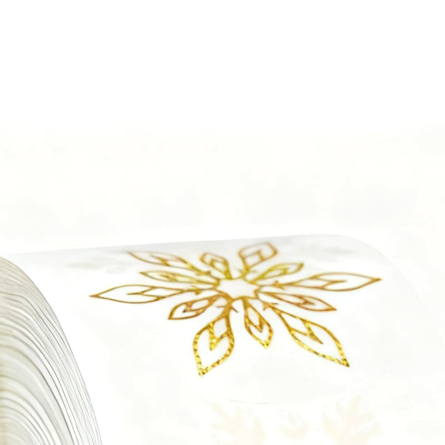 500 Stück selbstklebende Weihnachts-Schneeflocken-Aufkleber in Gold und Transparent für Bastelarbeiten und Umschläge - Bild 2