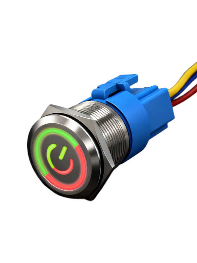 Wasserdichter Metall-Drucktastenschalter mit Power Mark in Multicolour für Lampenausrüstung und Start-Funktion - Bild 4