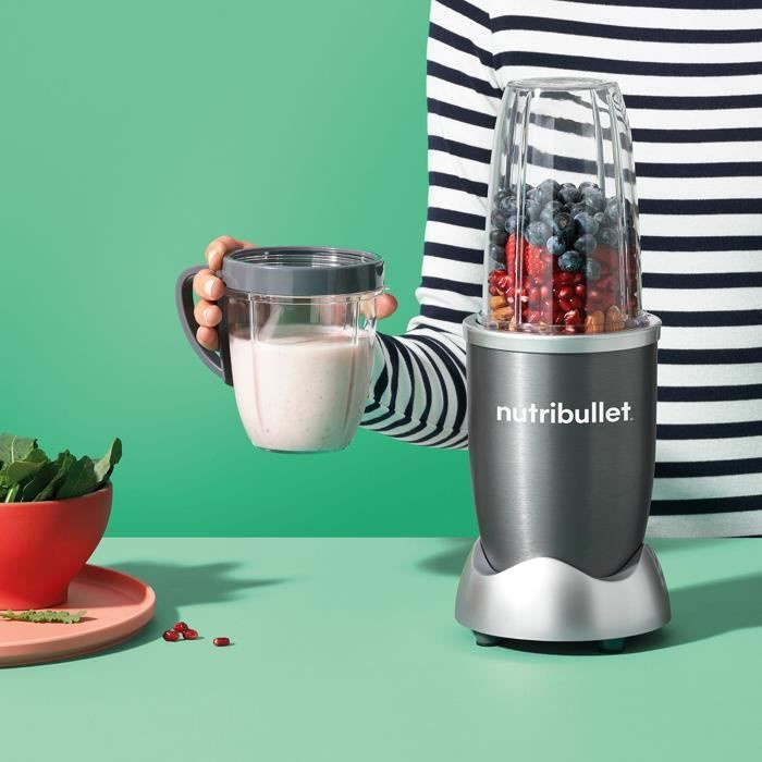 NutriBullet Standmixer NB606DG Dunkelgrau 600W mit 2 Bechern 700 ml und 500 ml - Bild 2
