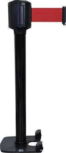 VISO Gurtabsperrpfosten RXLO1100BKRE LO3 in Schwarz, freistehend, Gurtlänge 10m, Durchmesser: 8 cm, Höhe: 111 cm - Bild 1
