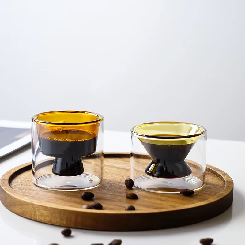 AroN Doppelwandige Kaffee- und Teetasse aus Hochborosilikatglas in Mehrfarbig - Bild 2