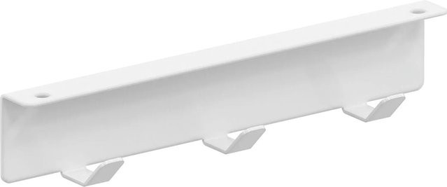 Vauth-Sagel Add Hook Hakenleiste mit 3 Haken aus Stahlblech in Weiß, Breite: 21,6 cm - Bild 1
