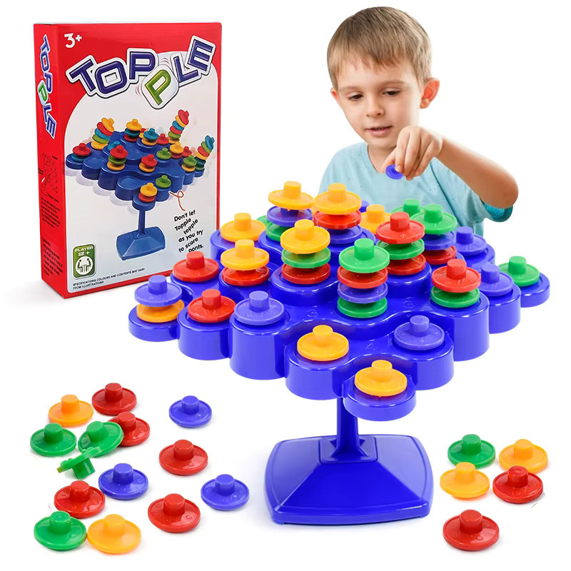 GGbell Balance Baum Spielzeug Stapelbausteine Montessori Bunt - Bild 2