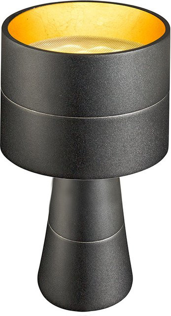 Oligo Tudor TL LED-Tischleuchte in Schwarz Matt und Blattgold, dimmbar - Bild 1