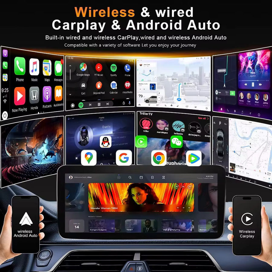 Nevegetor Android Auto Multimedia-Player für Mercedes Vito W447 2014-2022 mit 13 Zoll Display, 5G WiFi, GPS und Bluetooth in Schwarz - Bild 3
