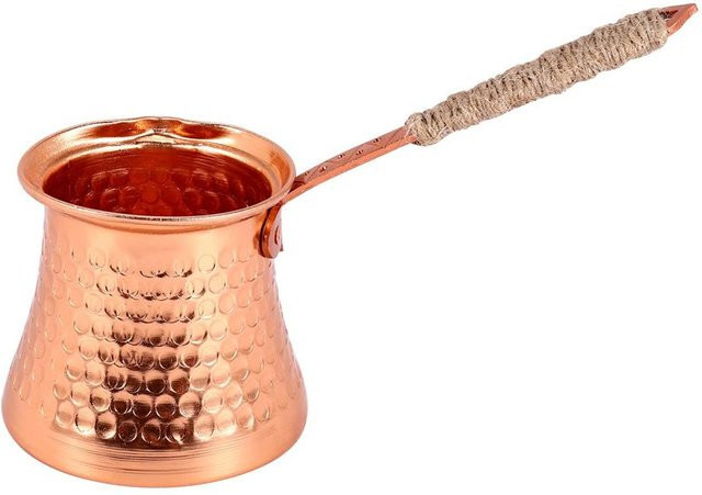 Coffee Turk Türkischer Kaffeekocher Cezve aus Kupfer in Gold, 320 ml - Bild 1