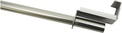 Gardinia Vitragestange Zylinder aus Metall in Silber, Länge: 90 cm - Bild 1