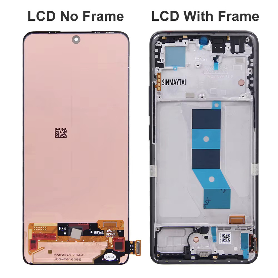 Xiaomi Redmi Note 14 5G Ersatz Display mit 6,67 Zoll AMOLED LCD Touchscreen Digitizer in Schwarz - Bild 3