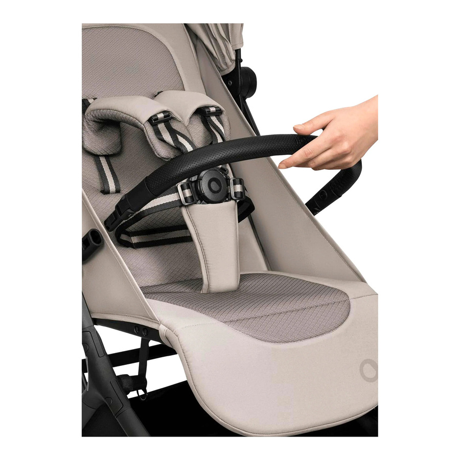 Lionelo Buggy SIA Travel Buggy in Beige mit Federung und Schwenkrädern - Bild 3