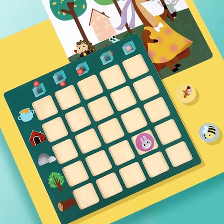 Tlewj Montessori Kinder finden Ort, Puzzle Labyrinth, Holz, Bunt / Mehrfarbig
