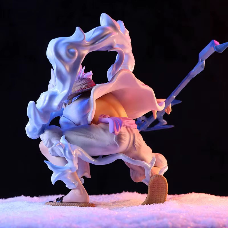 Bandai Anime Ruffy Gear 5 Nika Sonnengott Actionfigur aus PVC, weiß, Höhe: 19 cm - Bild 4