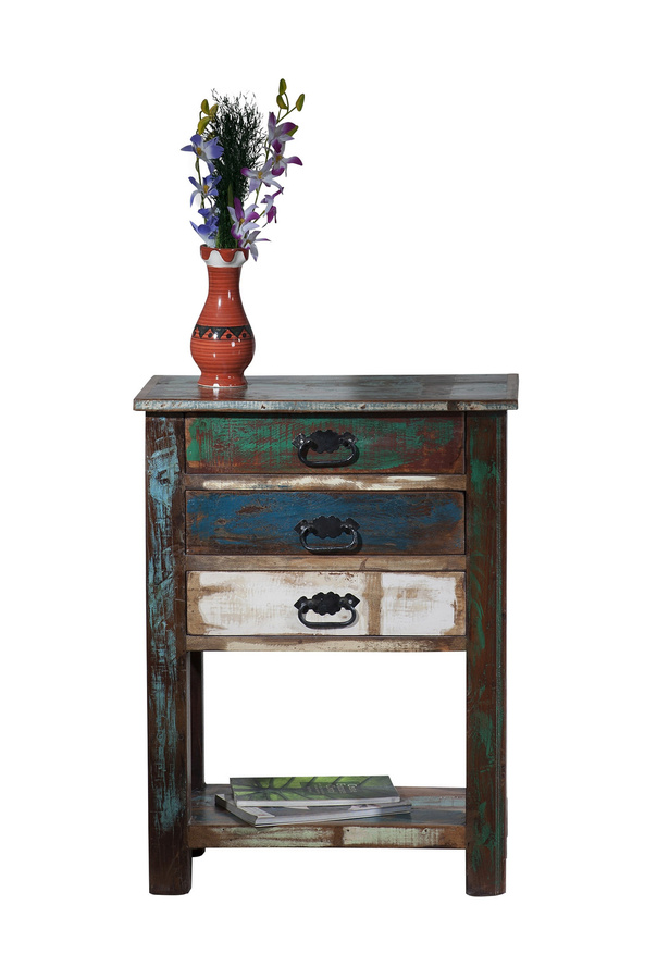 RIVERBOAT Telefontisch SIT-Möbel in Multicolour aus Holz und Metall - Bild 1