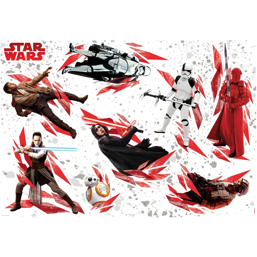 Komar Deko-Sticker Star Wars The Last Jedi, Mehrfarbig, Breite: 100 cm, Höhe: 70 cm - Bild 2