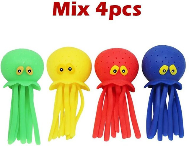 Binchi Fitness Oktopus Baby-Bade-Spielzeug, 14-teiliges Set, ab 14 Jahren - Bild 1