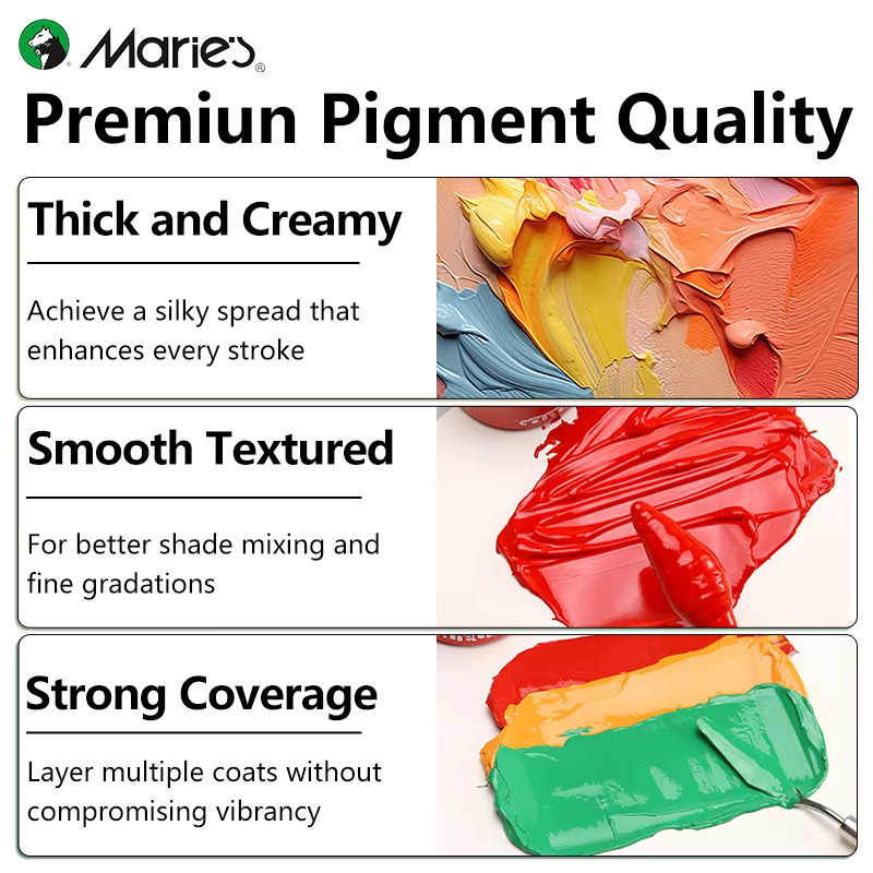 Marie Acrylfarben-Set, 22-teilig, Multicolour, 100 ml pro Tube - Bild 2