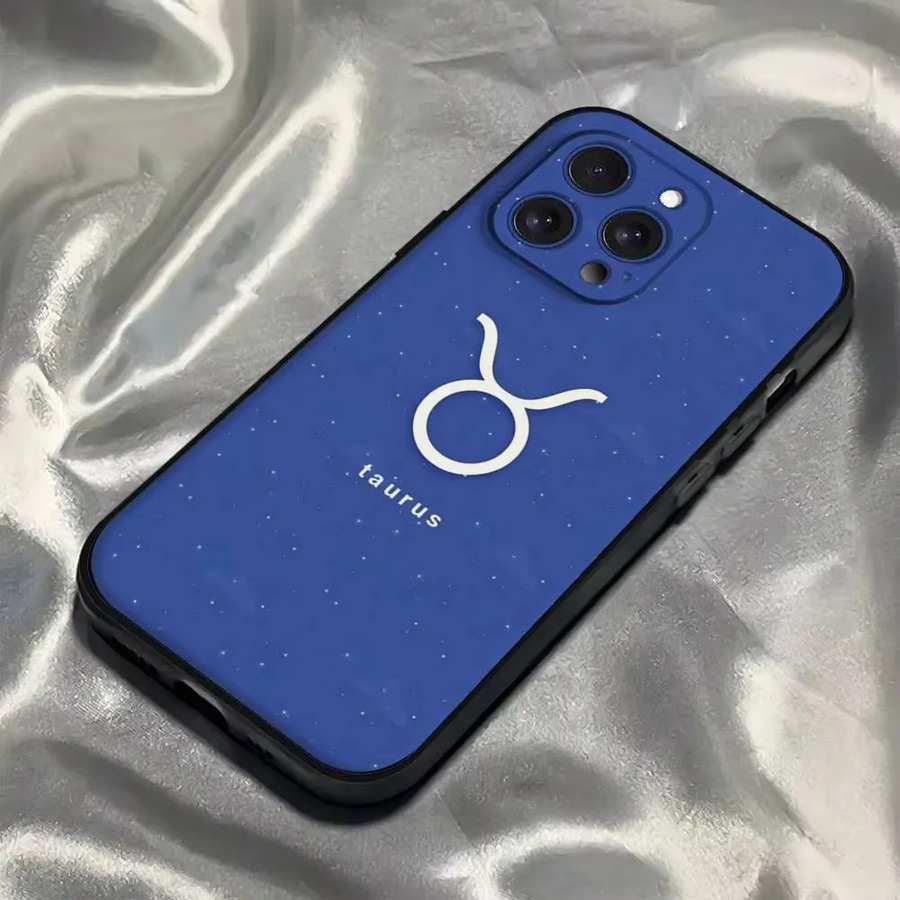 Taurus Bull Stoßfeste Handyhülle für iPhone in Blau - Bild 2