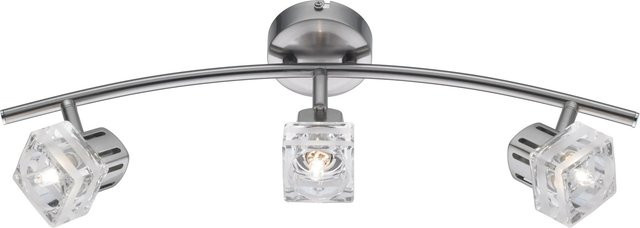 OBI 3er-Spot Deckenleuchte Nickel Matt Silber mit G9 Halogen Leuchtmitteln - Bild 1