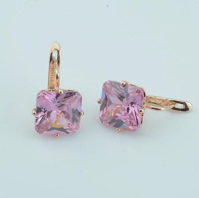 Lucky Star Jewelry Hängeohrring 585 Gold, Roségold, Zirkonia, Damen - Bild 1