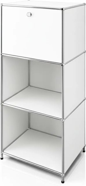 Floordirekt Metallregal Concept Epure MK-107, 4-stöckiges Aufbewahrungsregal in Weiß, B/T/H: 50 x 40 x 121 cm - Bild 7